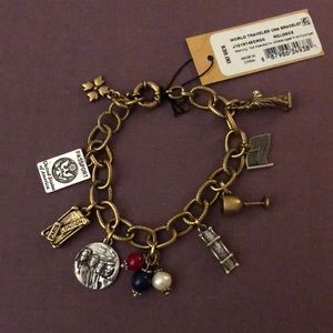 Patricia Nash World Traveler USA Charm Bracelet RGLDSOX NWT